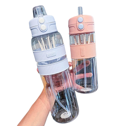 600ml/1000ml/1500ml TRITAN Material Water Bottle With Straw,SKU: BOTTLE04. Description: High quality water bottle with straw ,it is tritan material