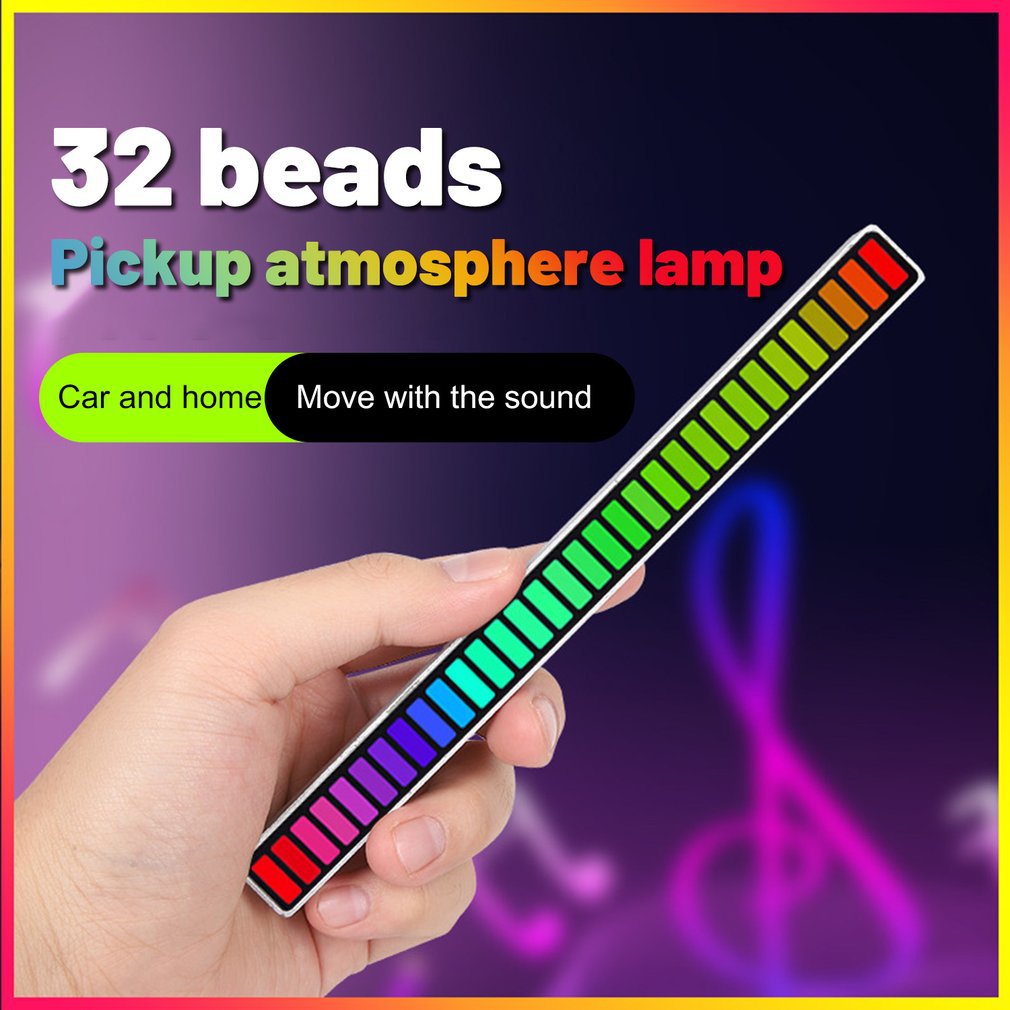 RGB LED Sound Control Rhythm Lights Music Sound Light Bar